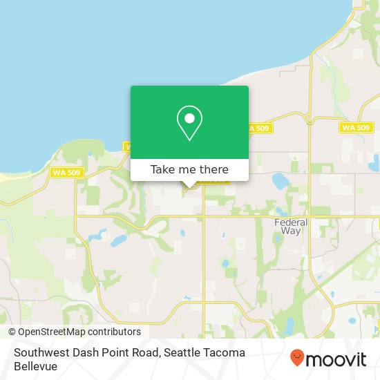 Mapa de Southwest Dash Point Road