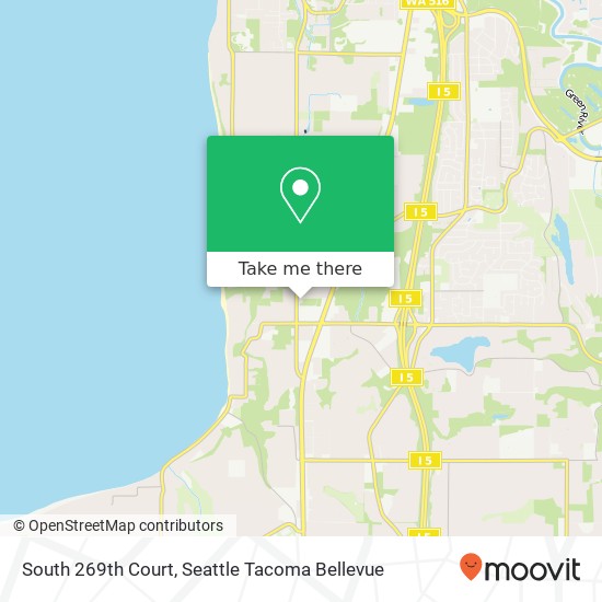 South 269th Court map