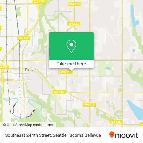 Southeast 244th Street map