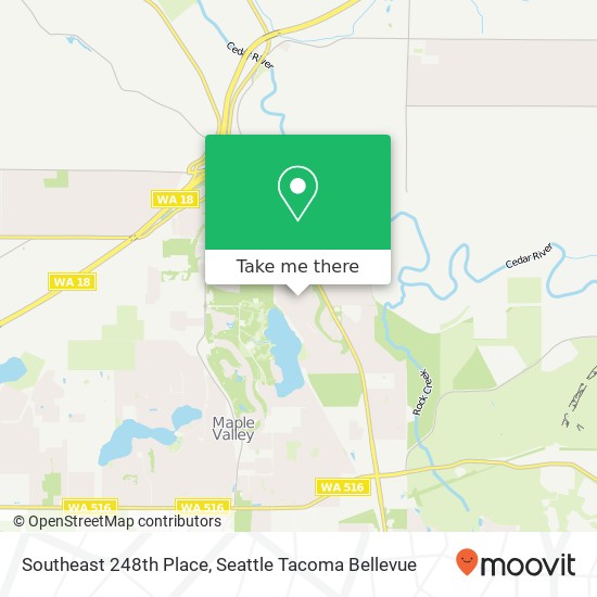 Southeast 248th Place map