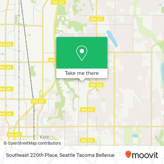 Southeast 220th Place map