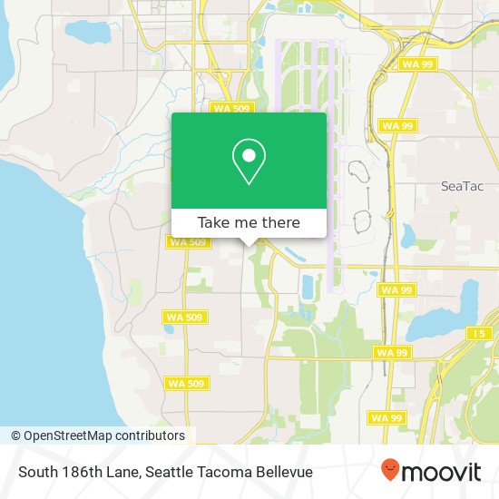 South 186th Lane map