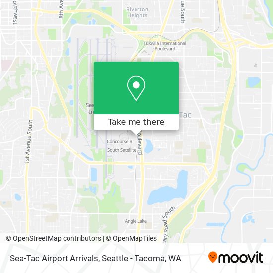 Sea-Tac Airport Arrivals map