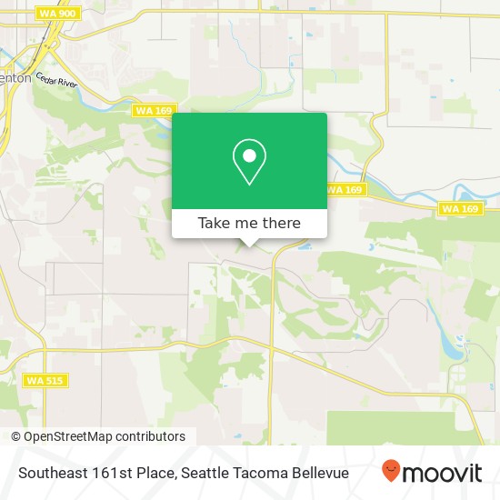 Southeast 161st Place map