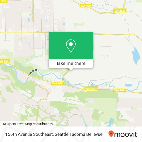 Mapa de 156th Avenue Southeast