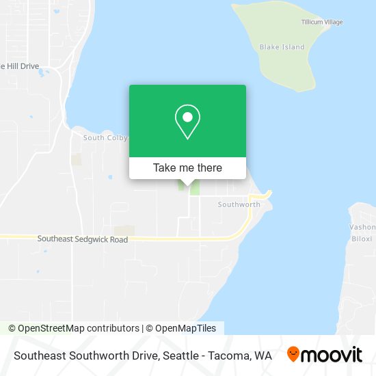 Mapa de Southeast Southworth Drive