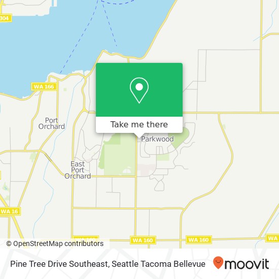 Pine Tree Drive Southeast map