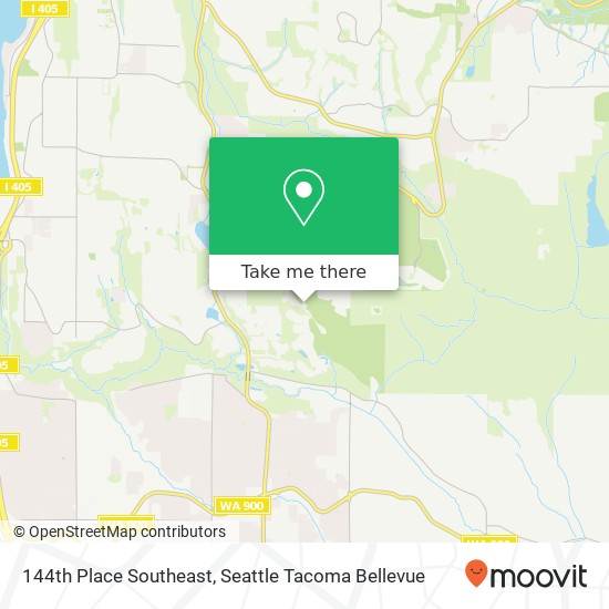 144th Place Southeast map