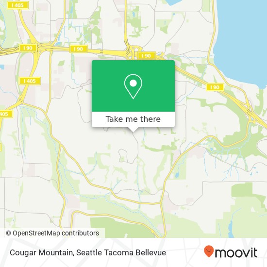 Mapa de Cougar Mountain