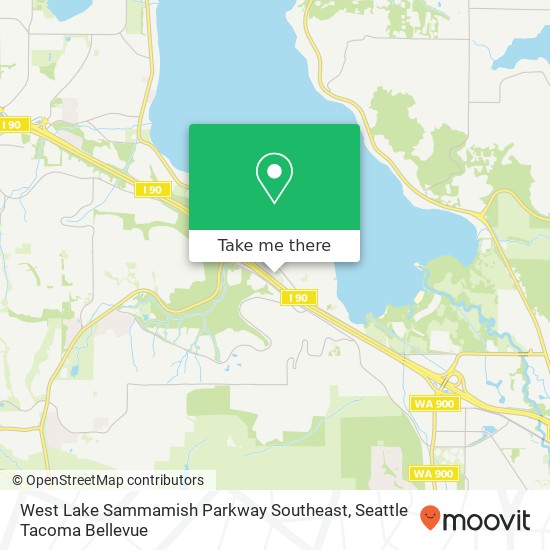 West Lake Sammamish Parkway Southeast map