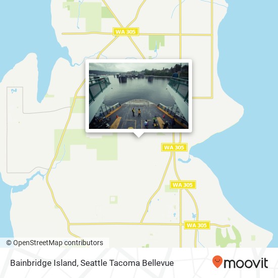 Mapa de Bainbridge Island