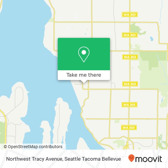 Mapa de Northwest Tracy Avenue