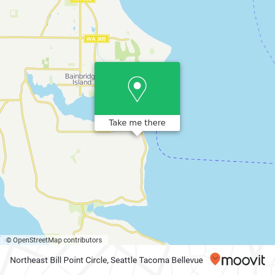 Northeast Bill Point Circle map