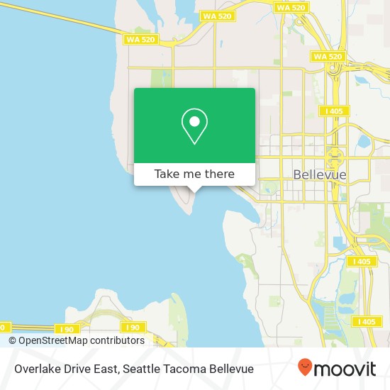 Mapa de Overlake Drive East