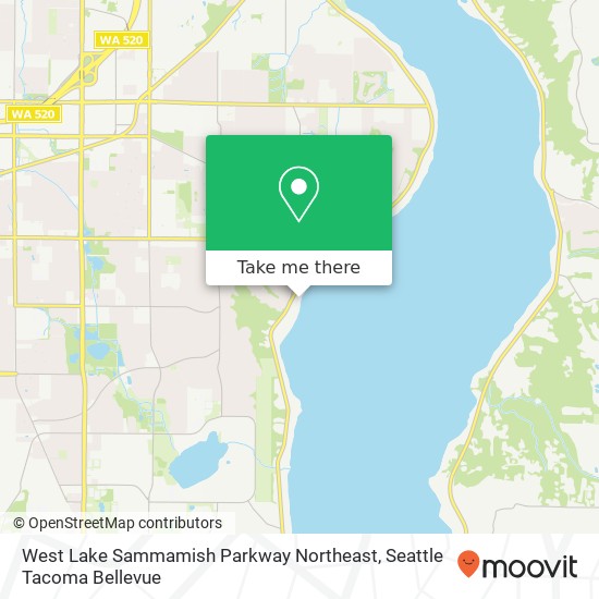 West Lake Sammamish Parkway Northeast map