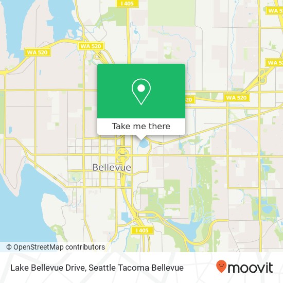 Mapa de Lake Bellevue Drive