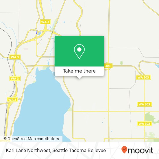 Mapa de Kari Lane Northwest