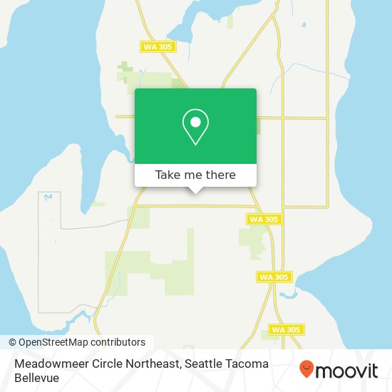 Meadowmeer Circle Northeast map