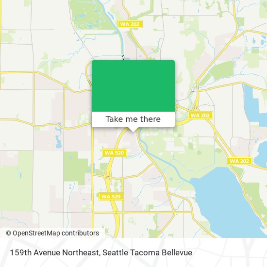 159th Avenue Northeast map