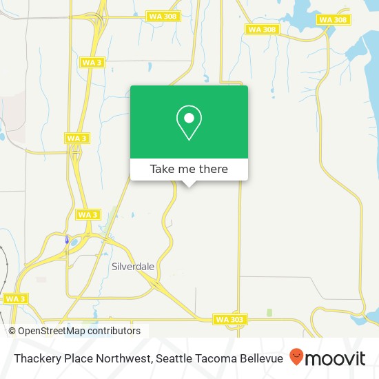 Mapa de Thackery Place Northwest