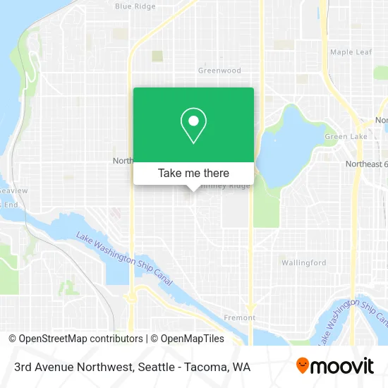 3rd Avenue Northwest map