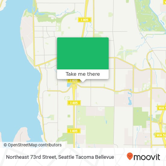 Northeast 73rd Street map