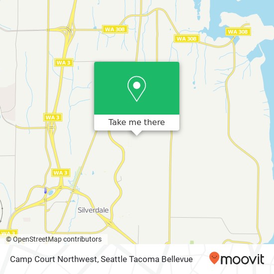 Camp Court Northwest map
