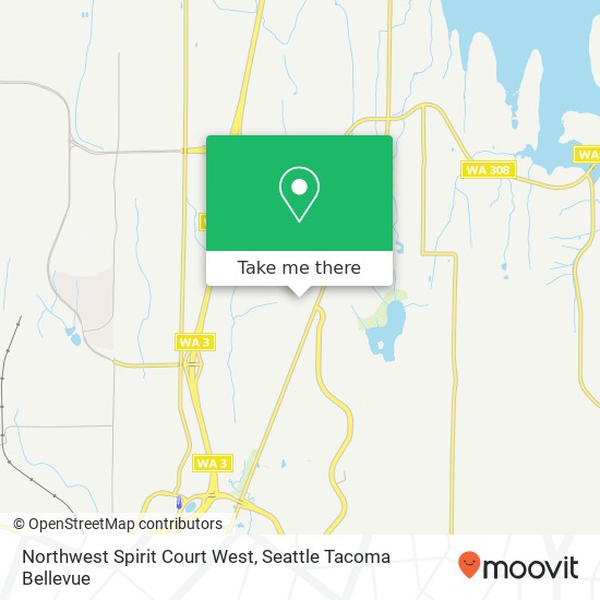 Mapa de Northwest Spirit Court West