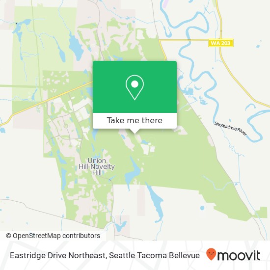 Eastridge Drive Northeast map