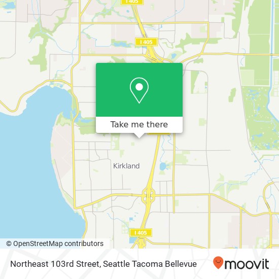 Northeast 103rd Street map