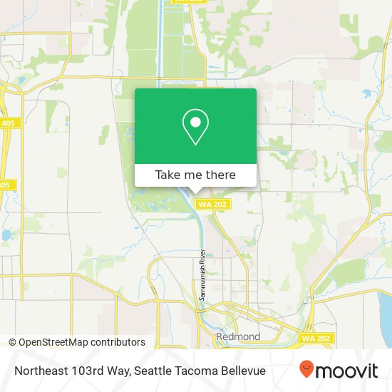 Northeast 103rd Way map