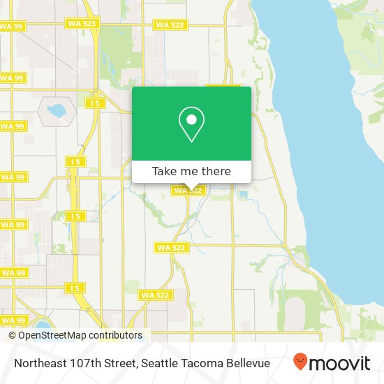 Mapa de Northeast 107th Street