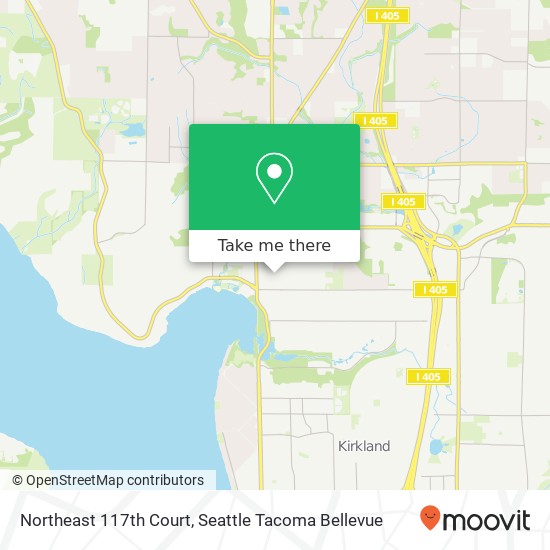 Northeast 117th Court map