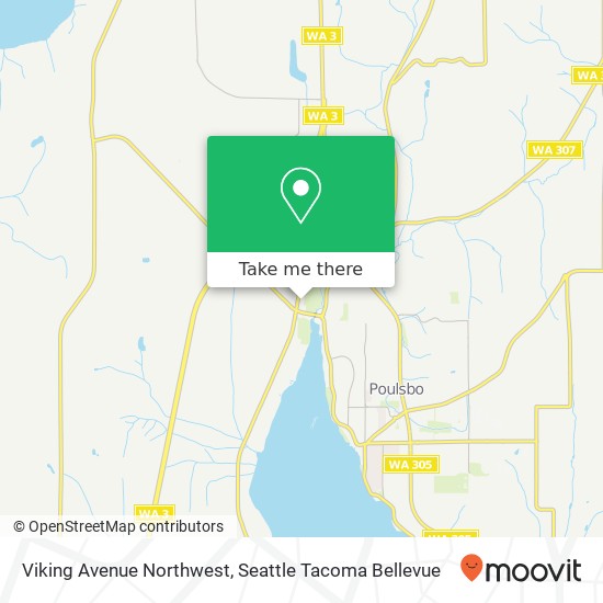 Viking Avenue Northwest map