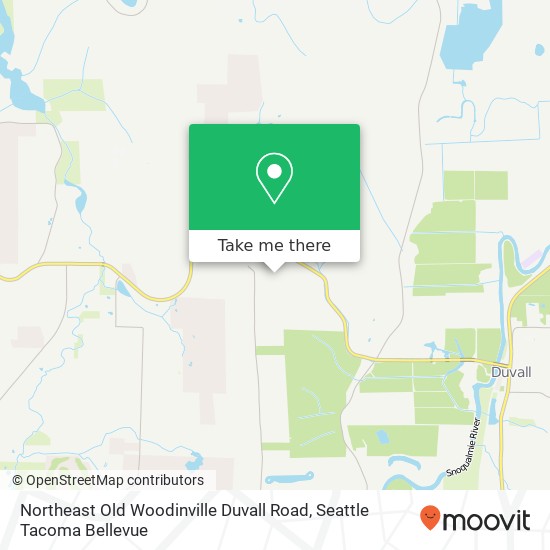 Northeast Old Woodinville Duvall Road map