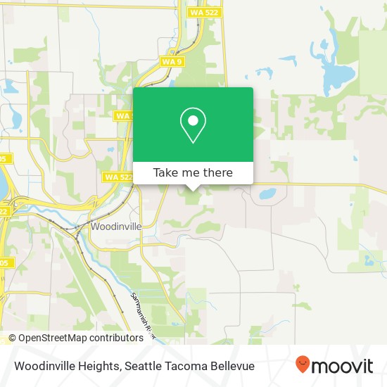 Mapa de Woodinville Heights