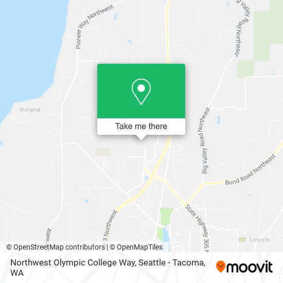 Northwest Olympic College Way map