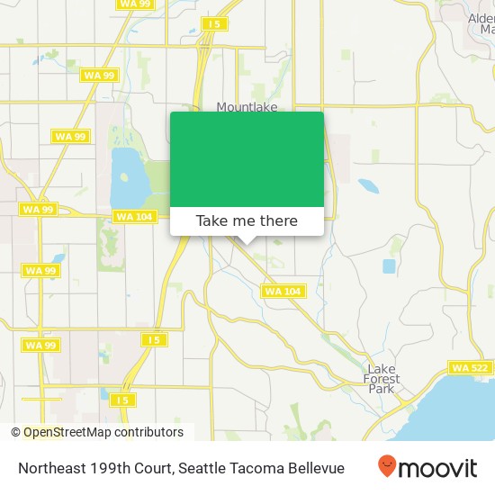 Mapa de Northeast 199th Court