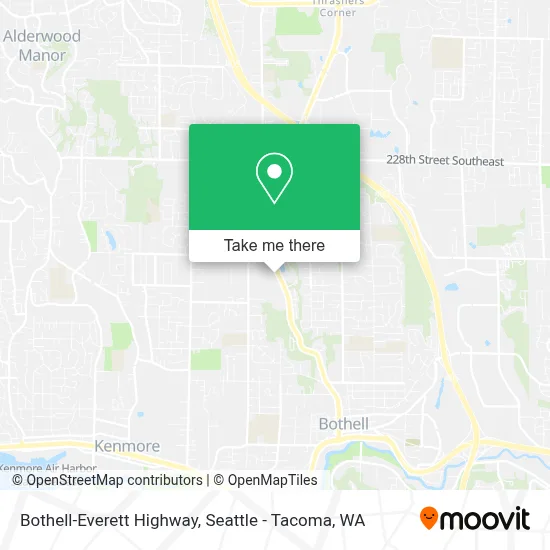 Bothell-Everett Highway map