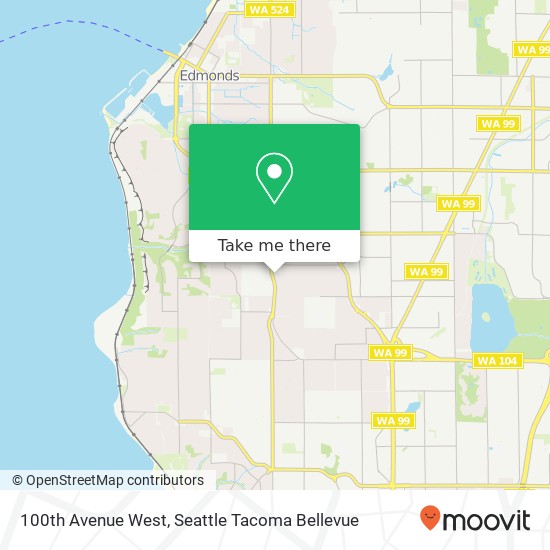 100th Avenue West map