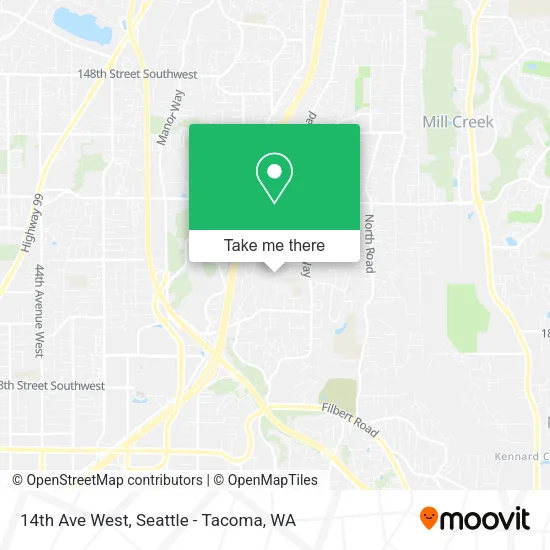 14th Ave West map