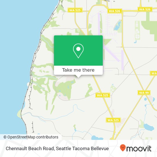 Mapa de Chennault Beach Road