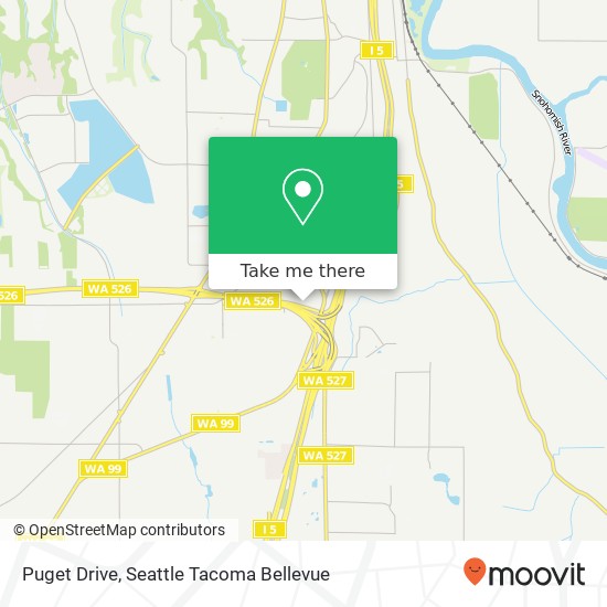 Puget Drive map