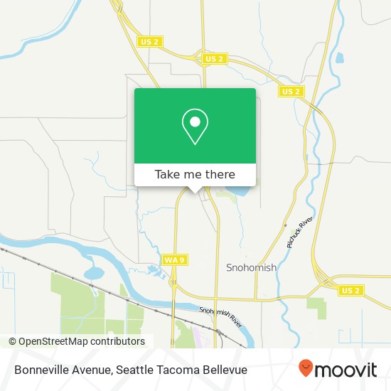 Bonneville Avenue map