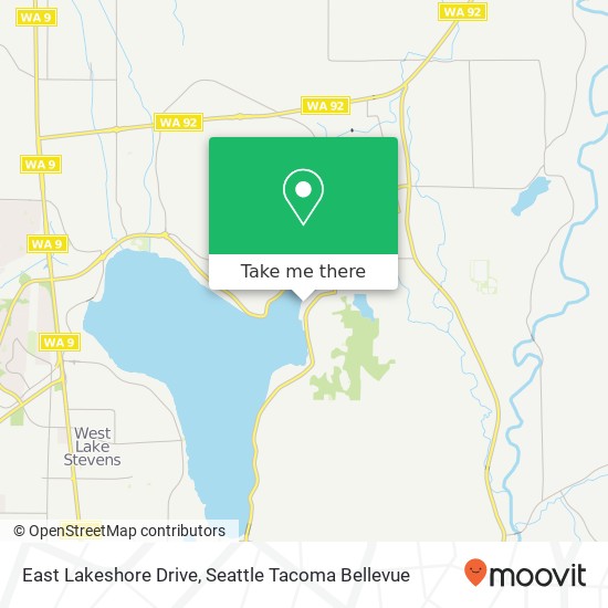 East Lakeshore Drive map