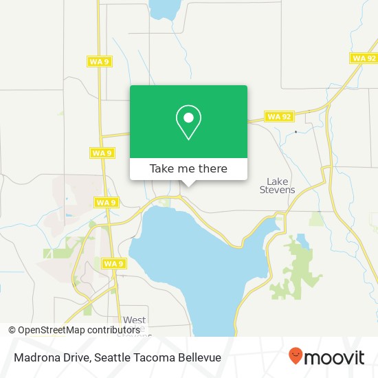 Madrona Drive map