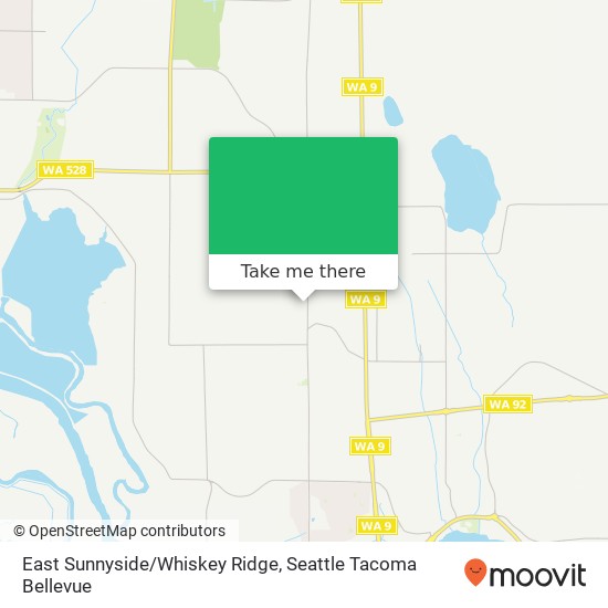 East Sunnyside/Whiskey Ridge map