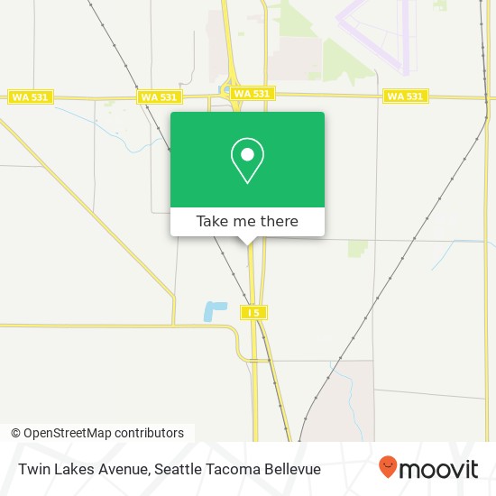 Mapa de Twin Lakes Avenue