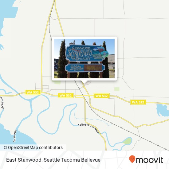 East Stanwood map