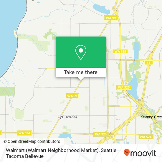 Mapa de Walmart (Walmart Neighborhood Market)